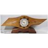 Image 1 : VINTAGE AIRPLANE PROPELLER CONVERTED INTO A CLOCK.