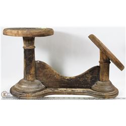 ANTIQUE SHOE SHINER'S STOOL