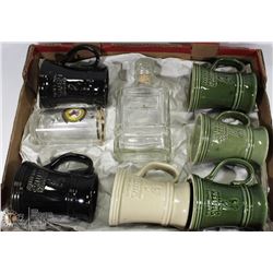 FLAT W/SET OF 6 ALEXANDER KEITH'S BEER