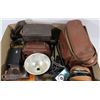 Image 1 : BOX W/VINTAGE AND DIGITAL CAMERAS AND