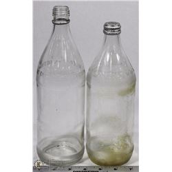 LOT OF 2  VINTAGE POP BOTTLES