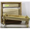 Image 1 : HANDMADE WOOD FRUIT CRADLE AND WOOD TRAY