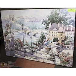 PARIS CANVAS PRINT 34"X24"