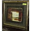 Image 1 : 3D ABSTRACT CANVAS PRINT 23"X27 FRAMED