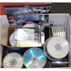 BOX FULL OF NEW DVD-Rs & CD-Rs INCLUDING