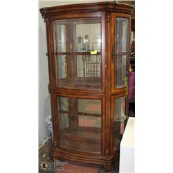 VINTAGE DISPLAY CABINET 46"X15"X77"H