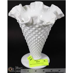 MILK GLASS HOBNAIL VASE