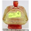 Image 1 : DEPRESSION GLASS CANDY DISH WITH LID