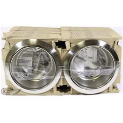 24 BRUSHED NICKLE POT LIGHT TRIM RINGS FOR 6" POT