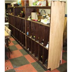 49" X`6 X 66"H WOOD SHELF X3