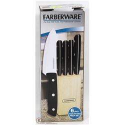 NEW FARBREWARE 6 PC KNIFE SET