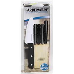 NEW FARBREWARE 6 PC KNIFE SET