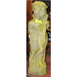 32" GREEN WOMAN STATUE