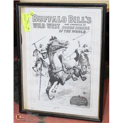ORIGINAL BUFFALO BILL WILD WEST POSTER
