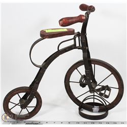 MINIATURE 2 WHEEL WROUGHT IRON BIKE