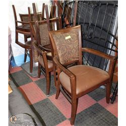 SET OF 5 VINTAGE WOOD CHAIRS