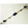 Image 2 : 14K YELLOW GOLD SAPPHIRE & DIAMOND BRACELET