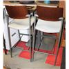Image 1 : 2 BAR HEIGHT STOOLS WITH BACKS