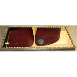 HEAVY BRASS RECTANGULAR MIRROR