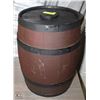 Image 1 : VINTAGE 20" WOOD BARREL DECOR