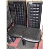 Image 1 : 2 BLACK FAUX LEATHER CHAIRS