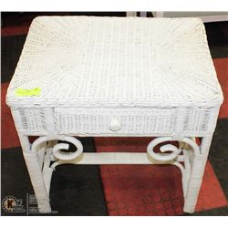 WICKER SIDE TABLE