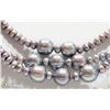 Image 2 : NATURAL COLOR PEARLS W/ HIGH LUSTER LONG NECKLACE