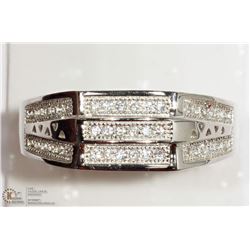 STERLING SILVER CUBIC ZIRCONIA RING SIZE 11