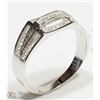 Image 2 : STERLING SILVER CUBIC ZIRCONIA RING SIZE 11