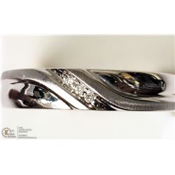 14K WHITE GOLD 3 DIAMOND WEDDING BAND SIZE 9