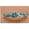 Image 1 : 14K WHITE GOLD NATURAL COLOR DIAMOND RING