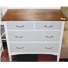 Image 1 : 4 DRAWER PAINTED WOOD DRESSER