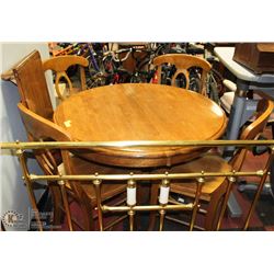 29) TABLE AND CHAIRS