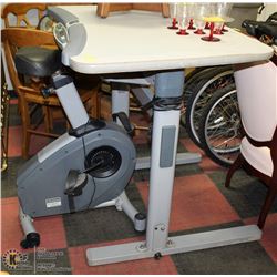 LIFESPAN EXCERCISE BICYCLE W/ DESK/ WORK TABLE,
