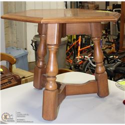 OCTAGON END TABLE