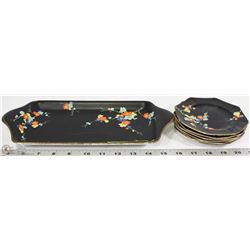 ROYAL WINTON BLACK THORN PATTERN DISHES