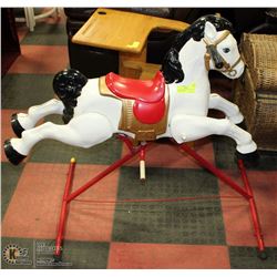 1940S-50S MADE IN ENGLAND METAL ROCKING HORSE