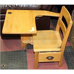 VINTAGE SCHOOL DESK