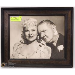 BLACK & WHITE CELEBRITY PRINT FRAMED