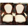 Image 1 : 5) FRENCH PROVINCIAL ARM CHAIR  X2