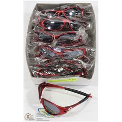 CASE OF OAKLEY REPLICA SUNGLASSES RED & BLACK