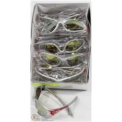 CASE OF OAKLEY REPLICA SUNGLASSES RED & SILVER