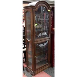 CURVED CURIO CABINET