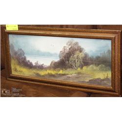 ESTATE FRAMED OUTDOOR SCENE PICTURE