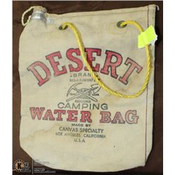 VINTAGE CANVAS CAMPING WATER BAG