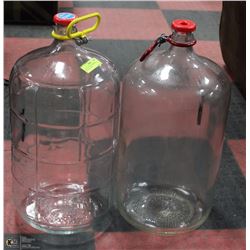 LOT OF TWO 5 GAL WATER JUGS WITH LIDS