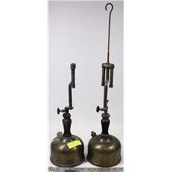 2 ANTIQUE OIL LANTERNS