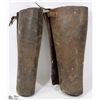 Image 1 : VINTAGE LEATHER COWBOY GAUNTLETS