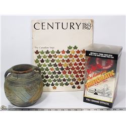 FLAT OF ASST VINTAGE & ANTIQUE ITEMS