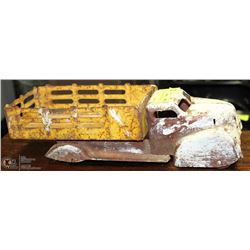 ANTIQUE PRESSED STEEL DUMP TRUCK